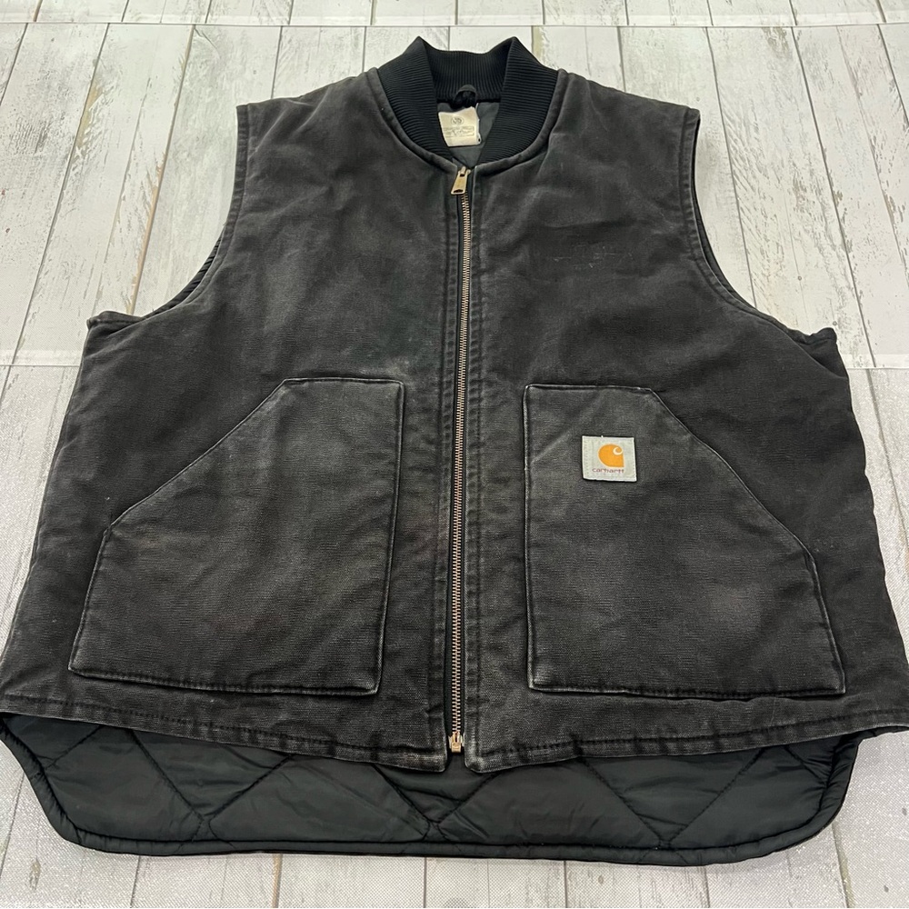 Vintage Carhartt Men’s V01 BLK (Black) vest Made in USA Sz XL